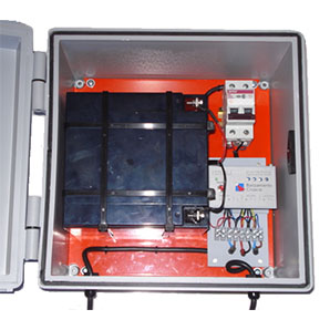 caja de alimentacion CAL-12RV para balizas nauticas